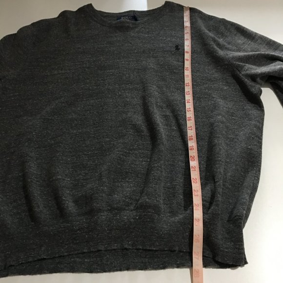 Polo Ralph Lauren Men's XL Gray Sweater Pullover Knit - Picture 6 of 6